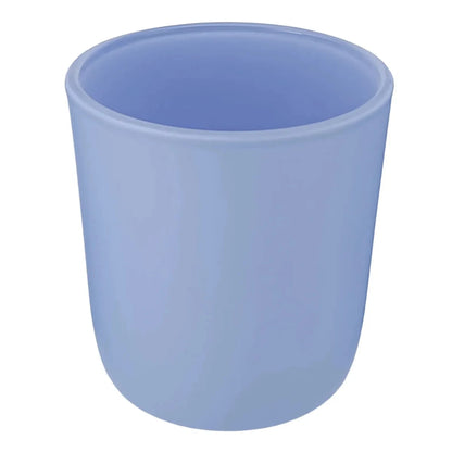 300ml - Valencia Vaso de Vidrio para Velas con Base Redondo - Frasco Azul Bebé Azul Cielo Pastel - Mate - Candle Craft