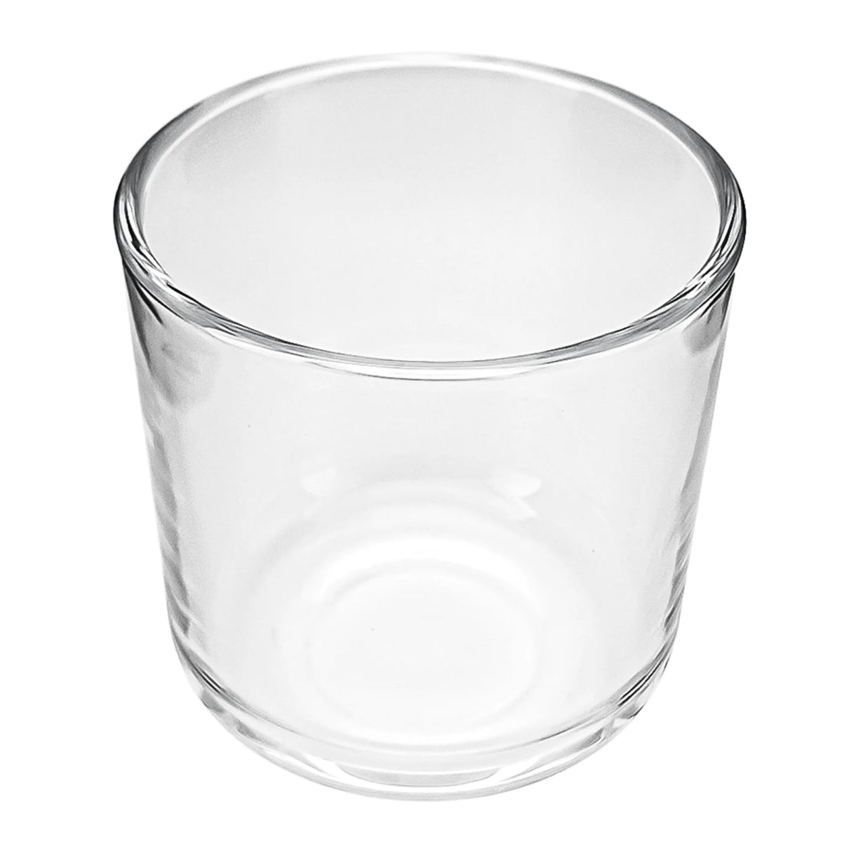 300ml - Valencia Vaso de Vidrio para Velas con Base Redondo - Frasco Cristal Transparente - Candle Craft