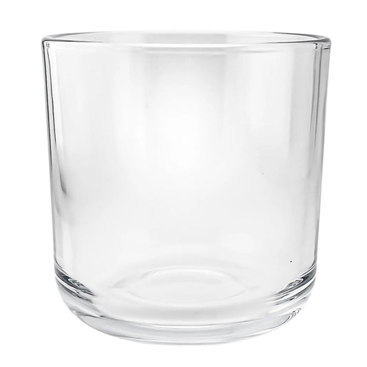 300ml - Valencia Vaso de Vidrio para Velas con Base Redondo - Frasco Cristal Transparente - Candle Craft