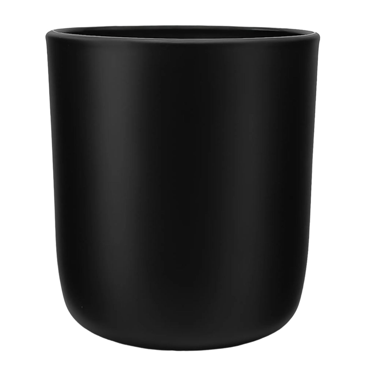 300ml - Valencia Vaso de Vidrio para Velas con Base Redondo - Frasco Negro Mate - Candle Craft