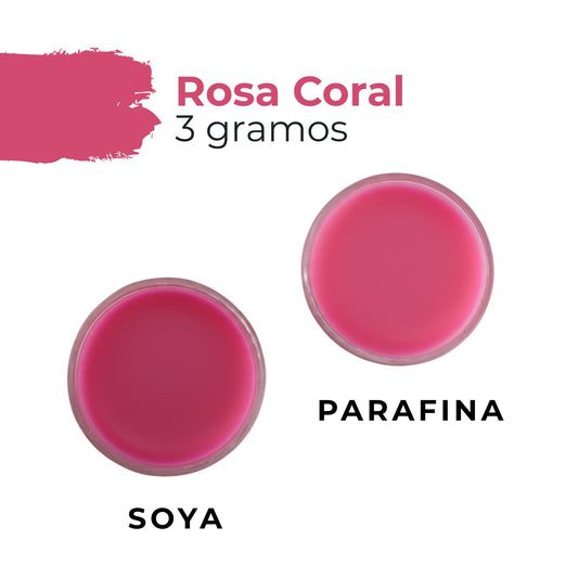 Colorante Sólido para Velas - Tinte en Escamas de Alta Concentración – Color: Rosa Coral