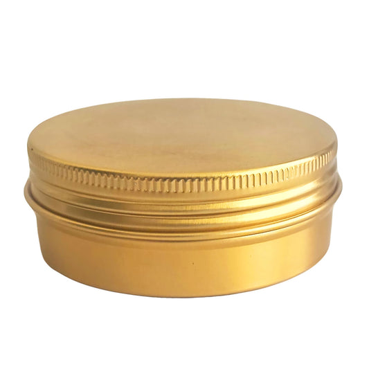 30ml - La Paz Pomadera de Aluminio - Lata de Aluminio - Dorado - Candle Craft