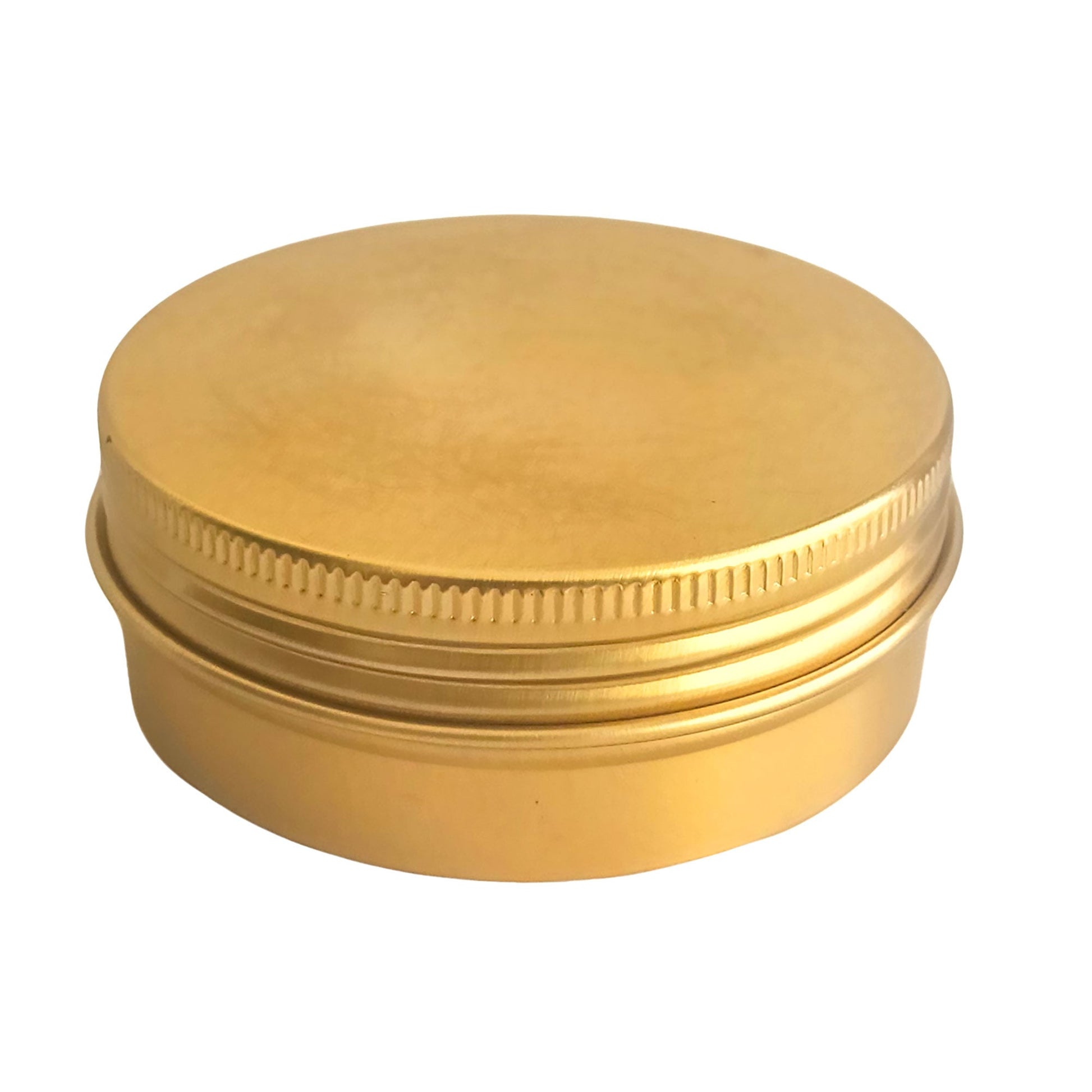 30ml - La Paz Pomadera de Aluminio - Lata de Aluminio - Dorado - Candle Craft