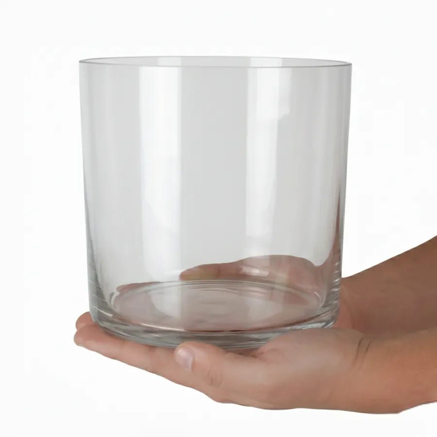 3100ml - Mónaco Vaso de Vidrio para Velas Extra Grande - Cristal Transparente - Candle Craft