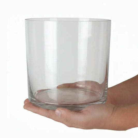 3100ml - Mónaco Vaso de Vidrio para Velas Extra Grande - Cristal Transparente - Candle Craft