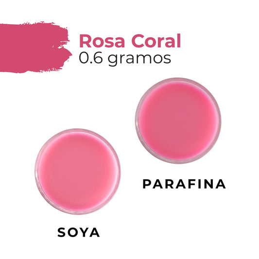 Colorante Sólido para Velas - Tinte en Escamas de Alta Concentración – Color: Rosa Coral