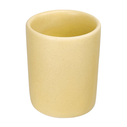 320ml - Colección Talavera – Vasos de Cerámica para Velas - Amarillo Pastel Beige - Candle Craft