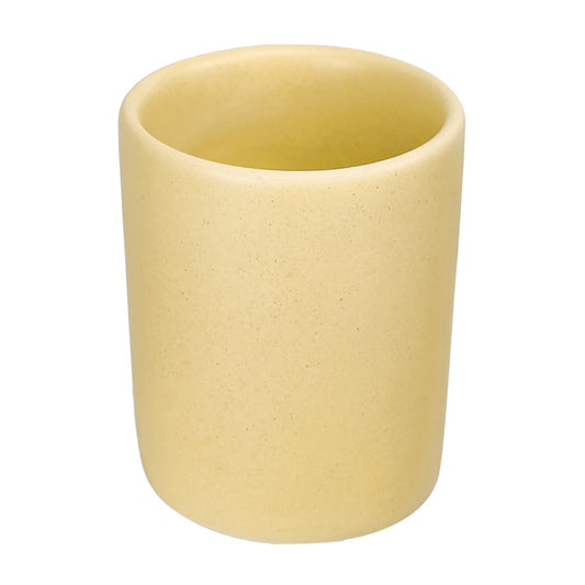 320ml - Colección Talavera – Vasos de Cerámica para Velas - Amarillo Pastel Beige - Candle Craft