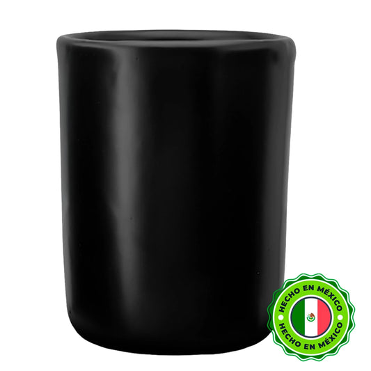 320ml - Colección Talavera – Vasos de Cerámica para Velas - Negro Mate - Candle Craft