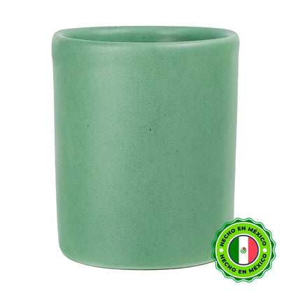 320ml - Colección Talavera – Vasos de Cerámica para Velas - Verde Menta - Candle Craft