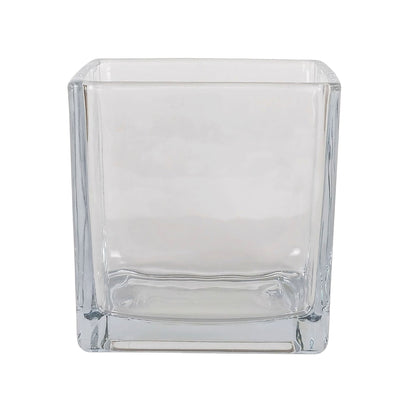 330ml - Glasgow Vaso cuadrado de vidrio para velas cubo - Transparente - Candle Craft