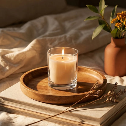 330ml - Mónaco Vaso de vidrio para velas - Frasco Cristal Transparente - Candle Craft