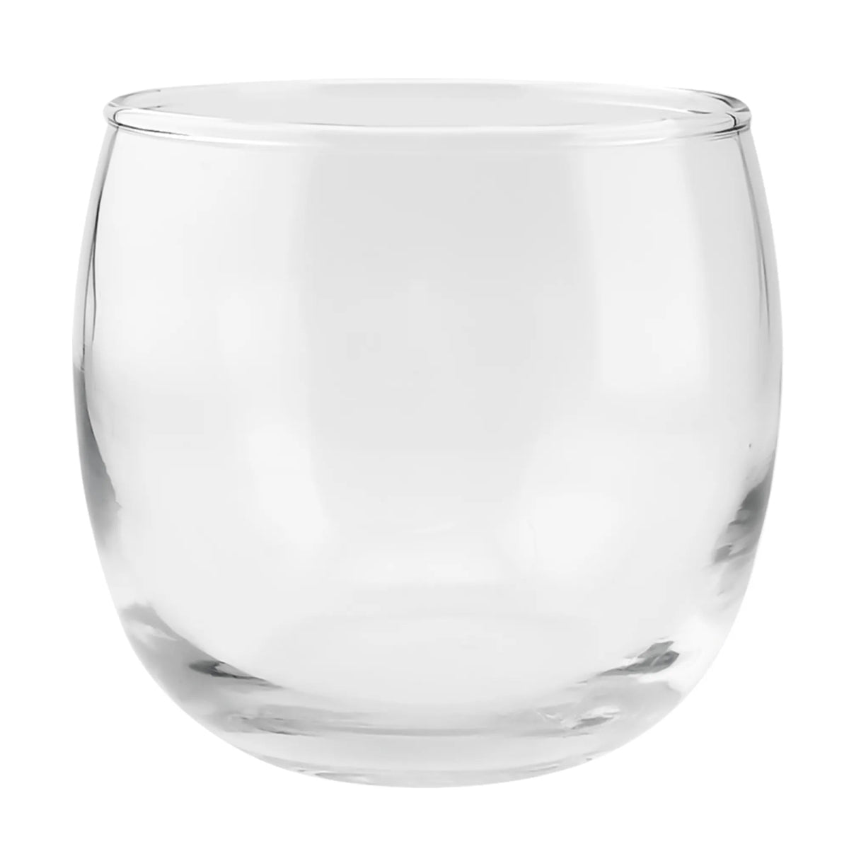 330ml - Mónaco Vaso de vidrio Redondo para velas - Frasco Cristal Transparente - Candle Craft