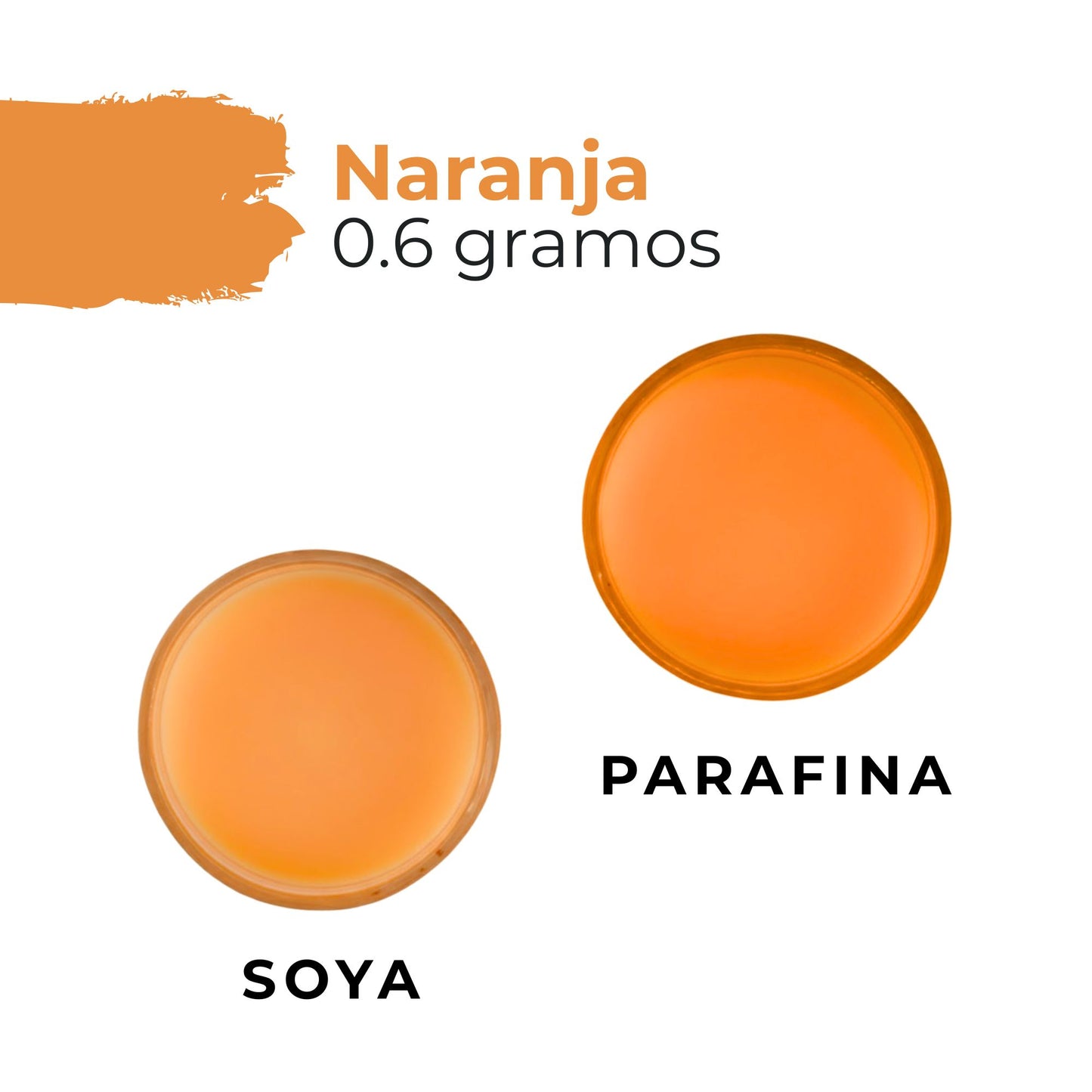 Colorante Sólido para Velas - Tinte en Escamas de Alta Concentración – Color: Naranja