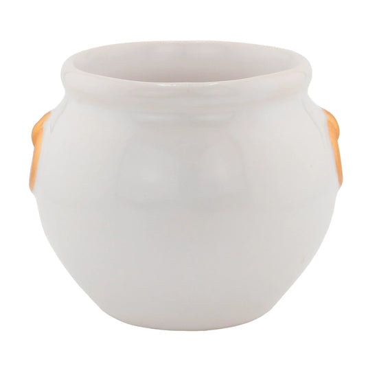 340ml - Colección Hechizo – Calderos de Cerámica para Velas - Blanco / Dorado (Edición Especial de Halloween) - Candle Craft