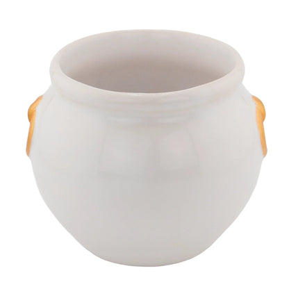 340ml - Colección Hechizo – Calderos de Cerámica para Velas - Blanco / Dorado (Edición Especial de Halloween) - Candle Craft