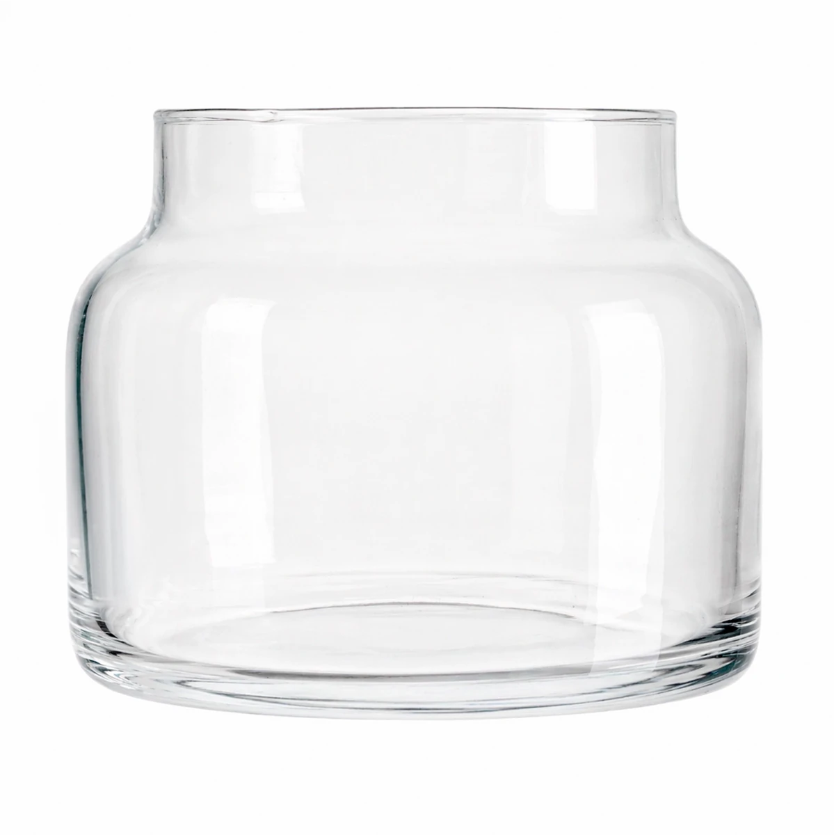 340ml - Porto Vaso de Vidrio Redondo - Frasco Tipo Botica para Velas - Cristal Transparente - Candle Craft