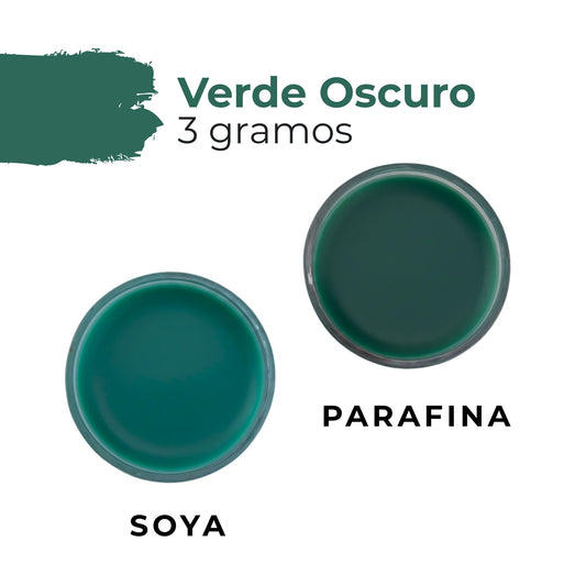 Colorante Sólido para Velas - Tinte en Escamas de Alta Concentración – Color: Verde Oscuro