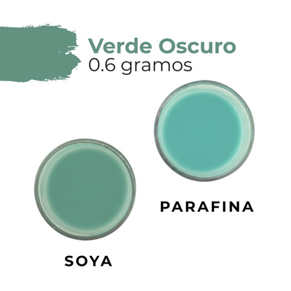 Colorante Sólido para Velas - Tinte en Escamas de Alta Concentración – Color: Verde Oscuro