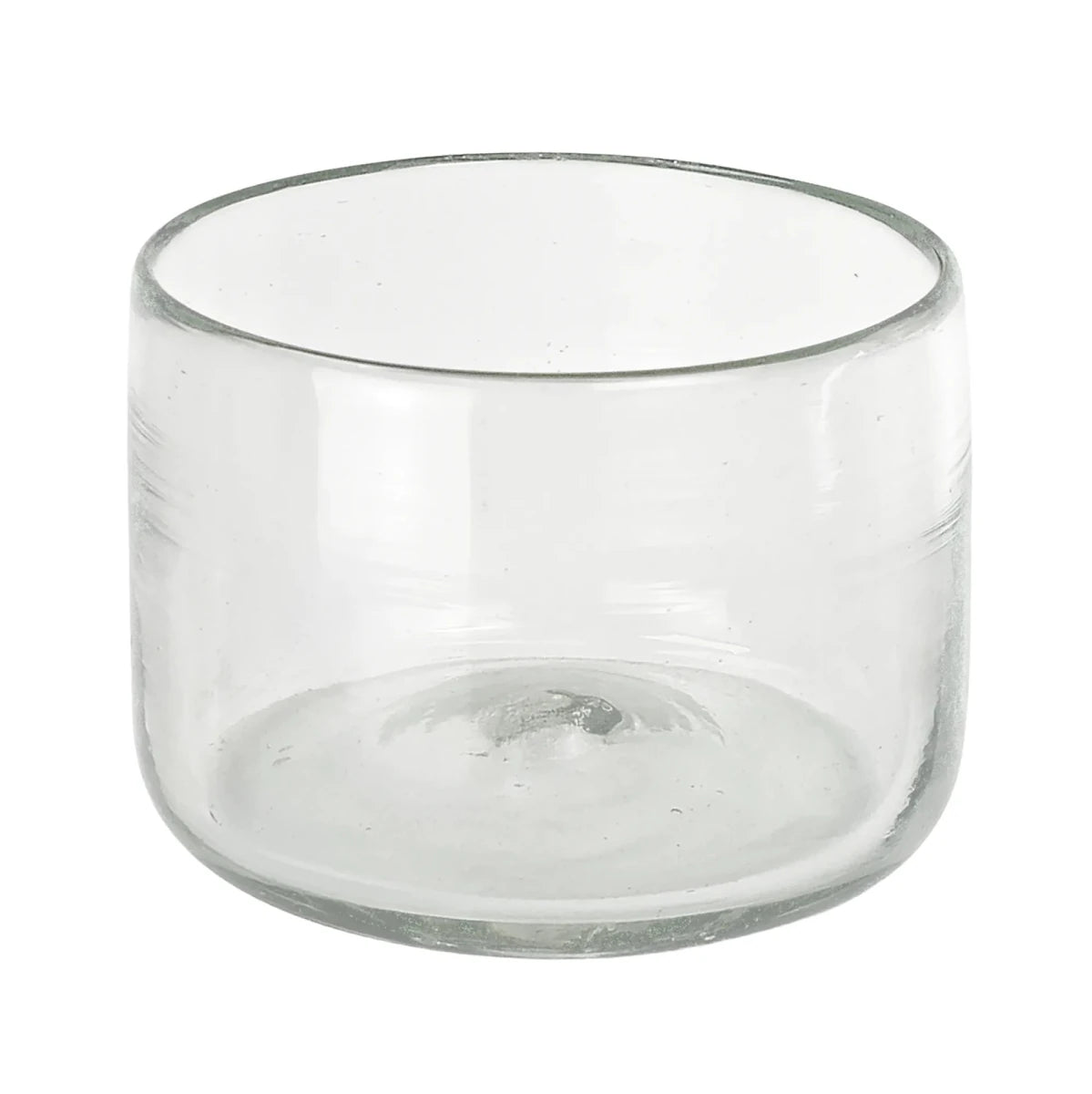 360ml - Florencia Vaso de vidrio soplado artesanal - Frasco Cristal Transparente - Hecho a mano - Candle Craft