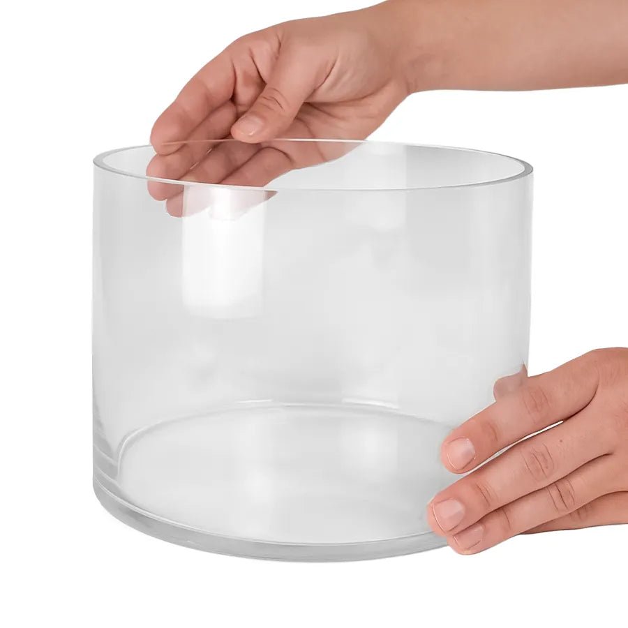 4100ml - Mónaco Vaso de Vidrio para Velas Extra Grande - Cristal Transparente - Candle Craft