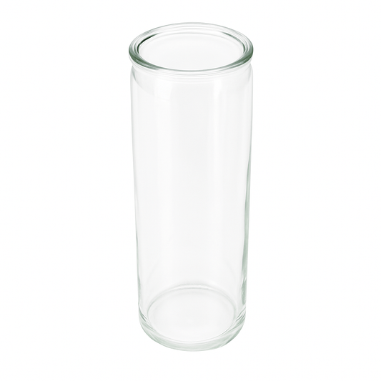 430ml - Vaso para Veladora 100 No 1 - Vaso de vidrio para Velas - Transparente - Mediano - Candle Craft