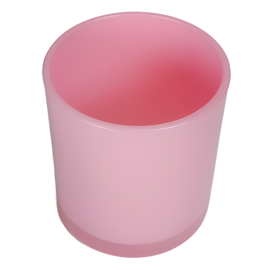 450ml - Mónaco Vaso de vidrio para velas - Rosa Brillante