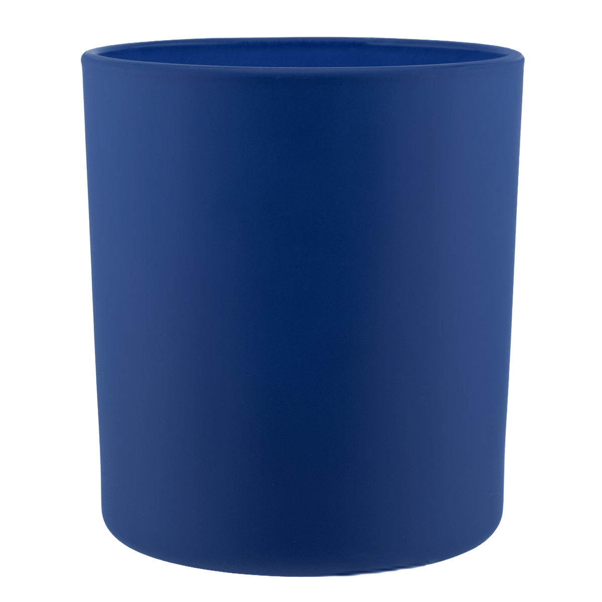 450ml - Mónaco Vaso de vidrio para velas - Azul Cobalto / Azul Rey Mate - Candle Craft
