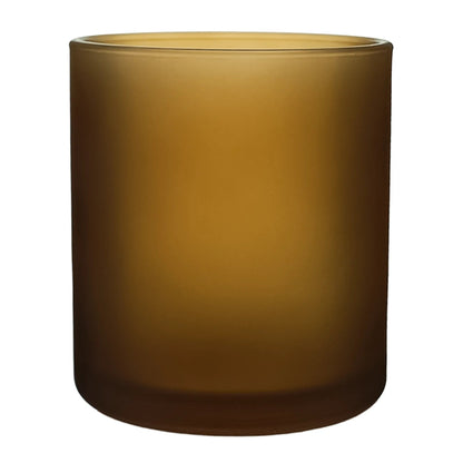 450ml - Mónaco Vaso de vidrio para velas - Frasco Ámbar Satinado - Candle Craft
