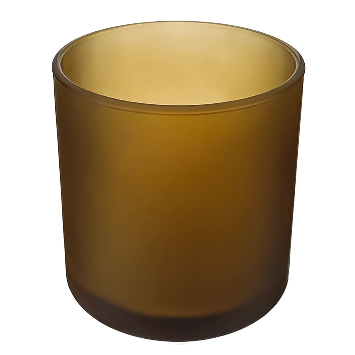 450ml - Mónaco Vaso de vidrio para velas - Frasco Ámbar Satinado - Candle Craft