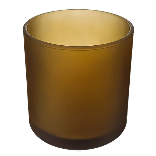 450ml - Mónaco Vaso de vidrio para velas - Frasco Ámbar Satinado - Candle Craft