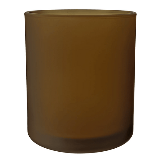 450ml - Mónaco Vaso de vidrio para velas - Frasco Ámbar Satinado - Candle Craft