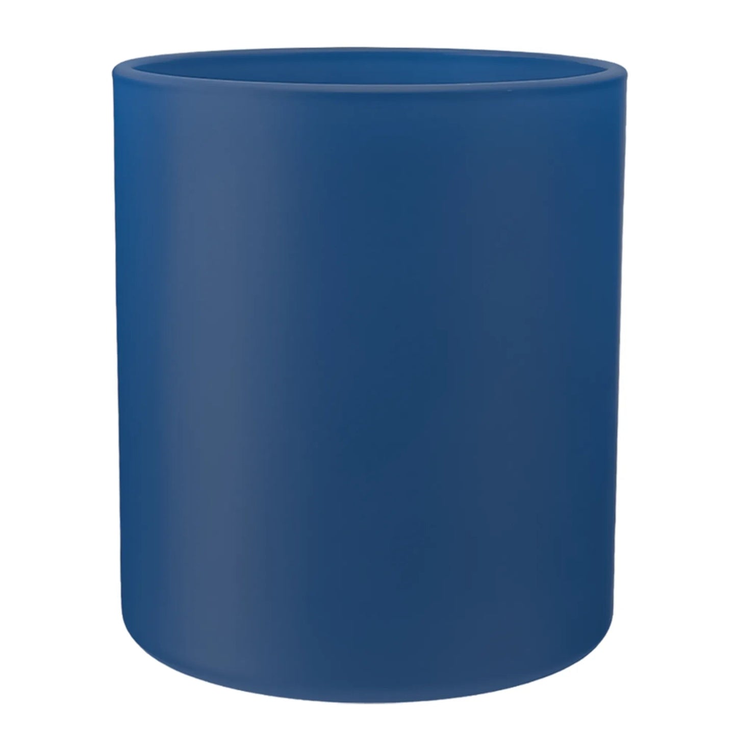 450ml - Mónaco Vaso de vidrio para velas - Frasco Azul Nocturno - Mate - Candle Craft