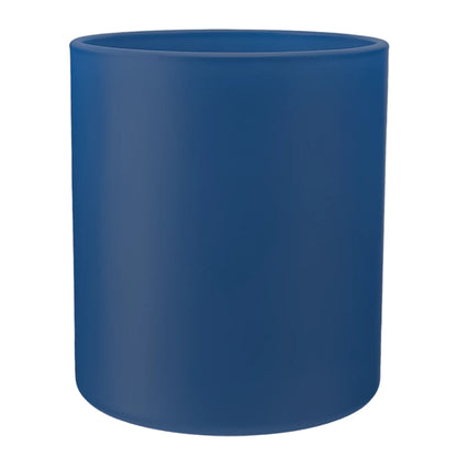 450ml - Mónaco Vaso de vidrio para velas - Frasco Azul Nocturno - Mate - Candle Craft