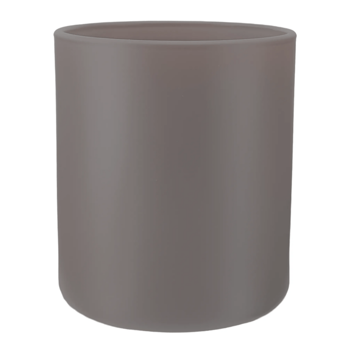 450ml - Mónaco Vaso de vidrio para velas - Frasco Gris - Mate - Candle Craft