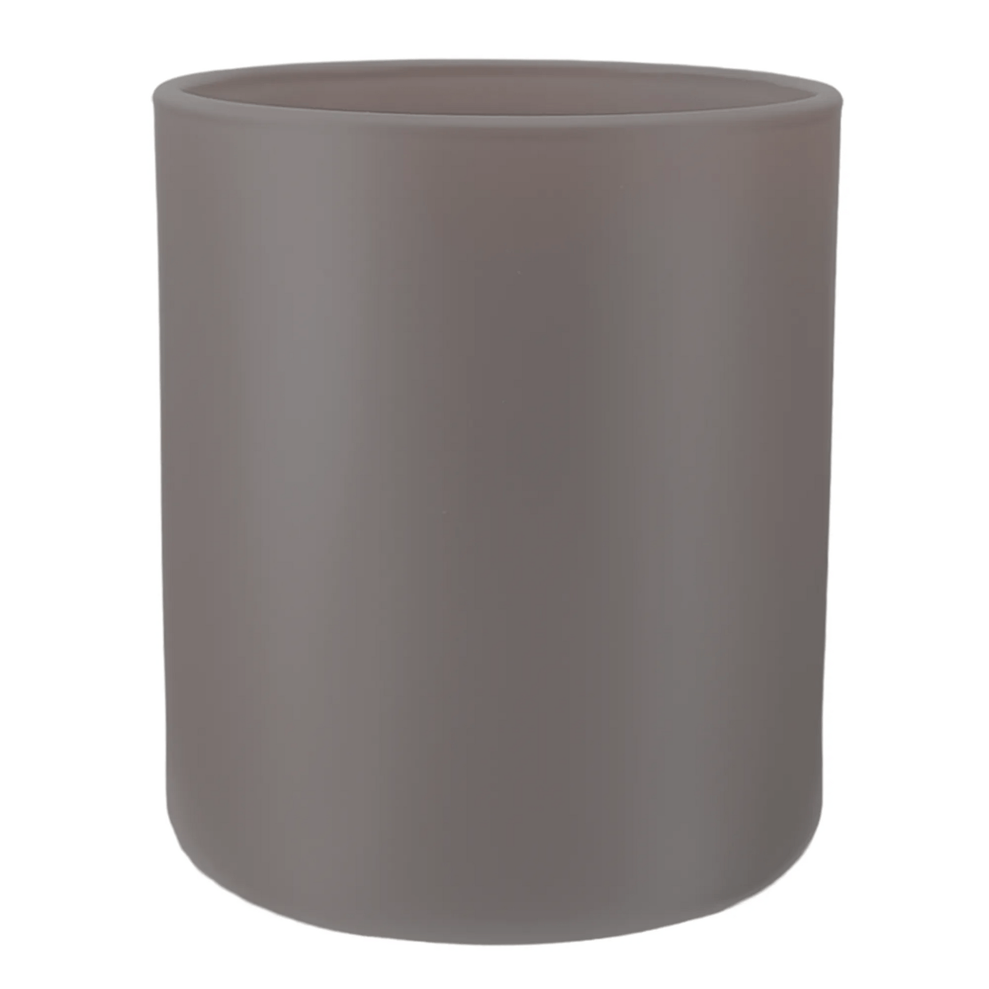 450ml - Mónaco Vaso de vidrio para velas - Frasco Gris - Mate - Candle Craft