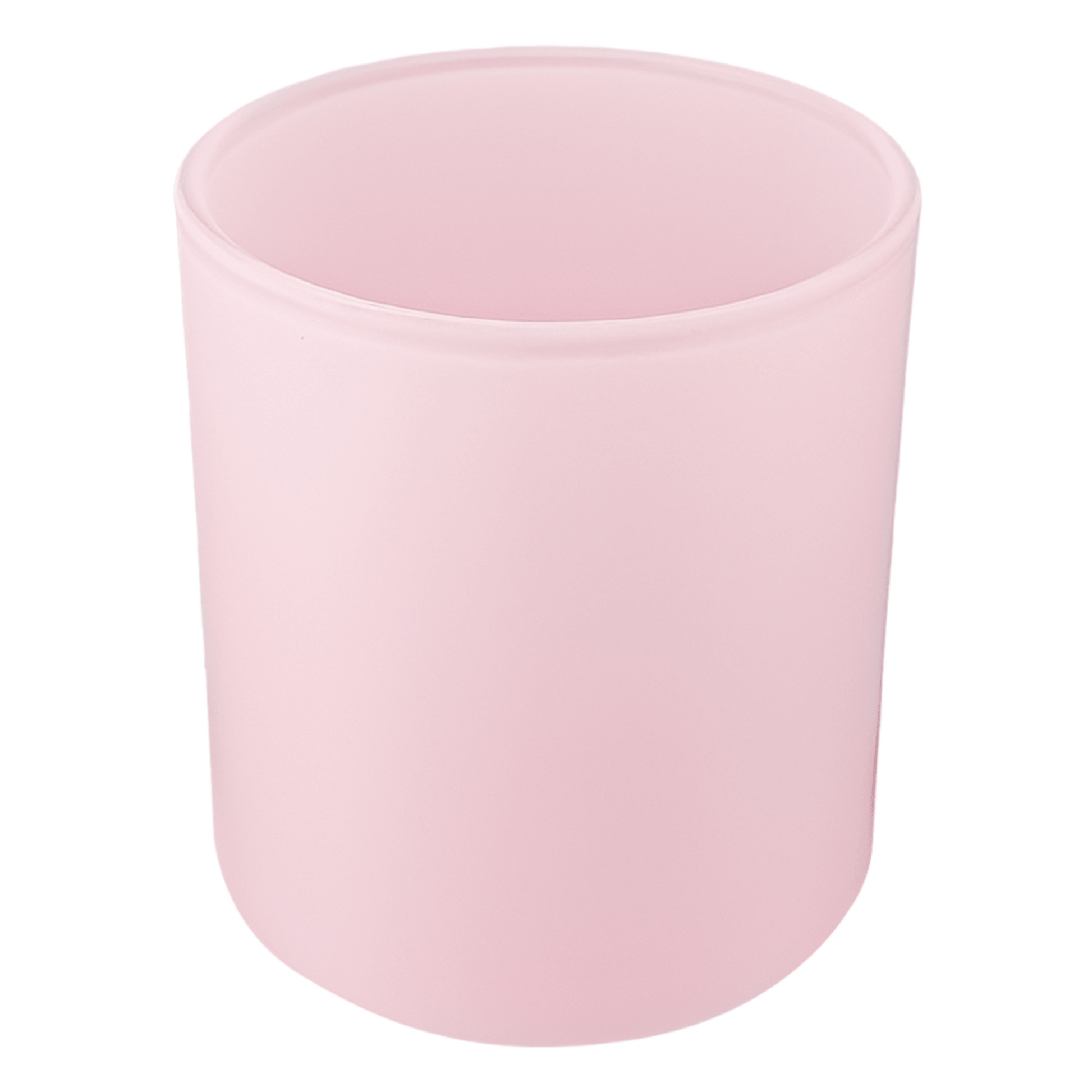 450ml - Mónaco Vaso de vidrio para velas - Frasco Rosa Pastel - Mate - Candle Craft