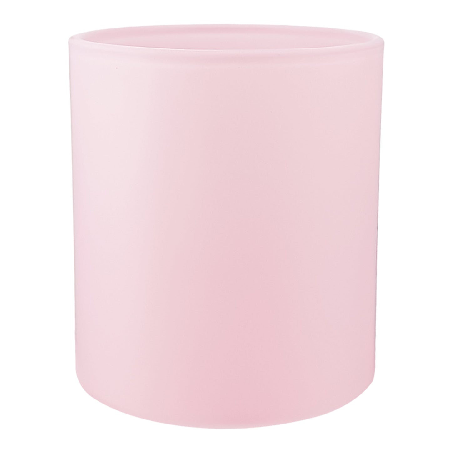 450ml - Mónaco Vaso de vidrio para velas - Frasco Rosa Pastel - Mate - Candle Craft