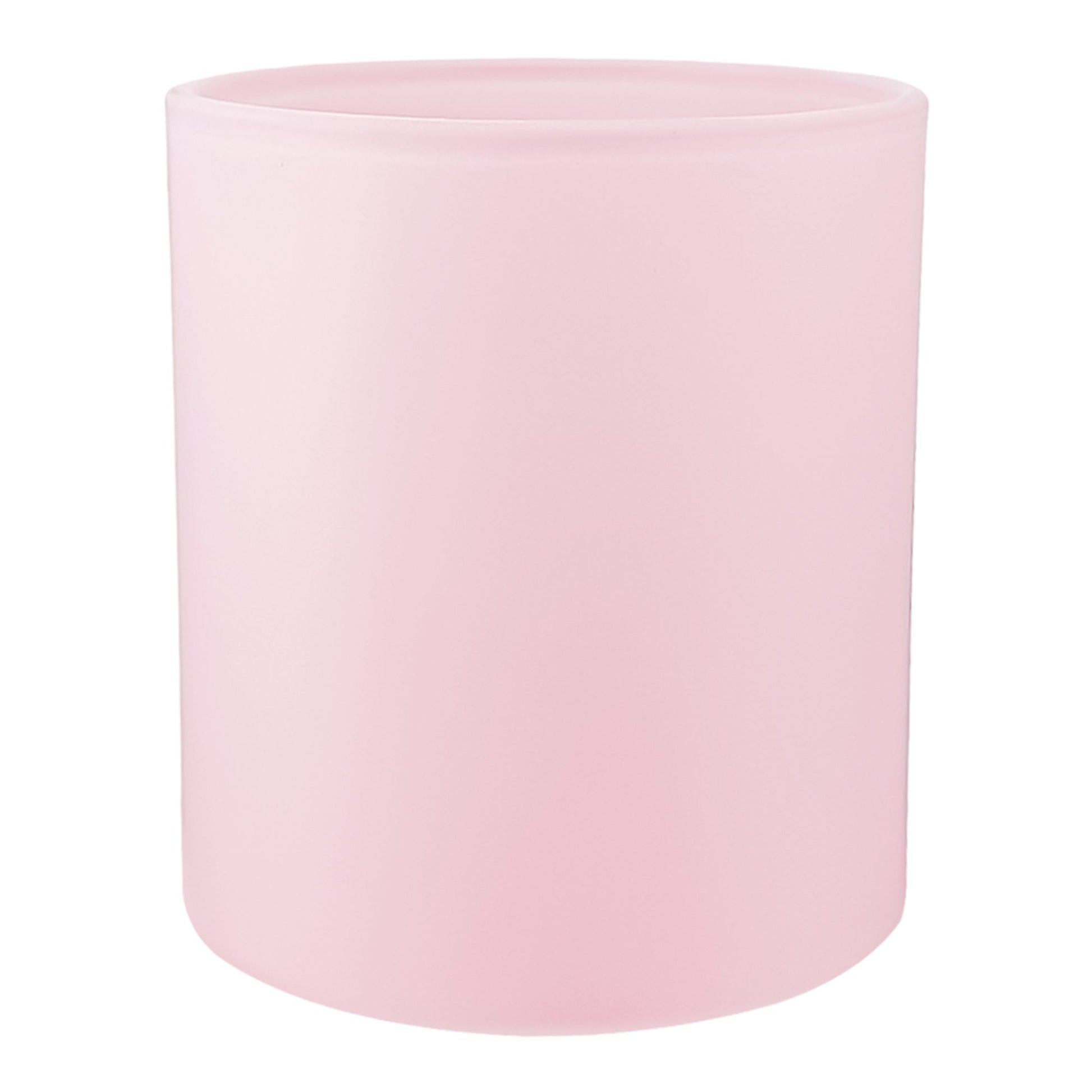 450ml - Mónaco Vaso de vidrio para velas - Frasco Rosa Pastel - Mate - Candle Craft