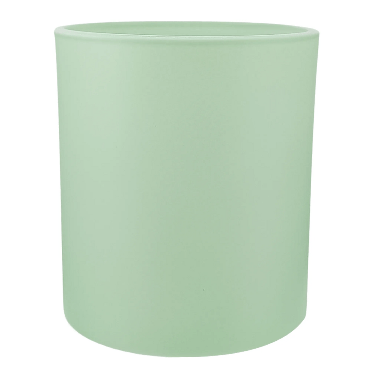 450ml - Mónaco Vaso de vidrio para velas - Frasco Verde Menta - Mate - Candle Craft