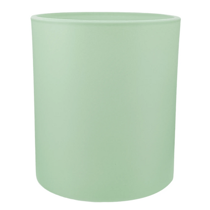 450ml - Mónaco Vaso de vidrio para velas - Frasco Verde Menta - Mate - Candle Craft