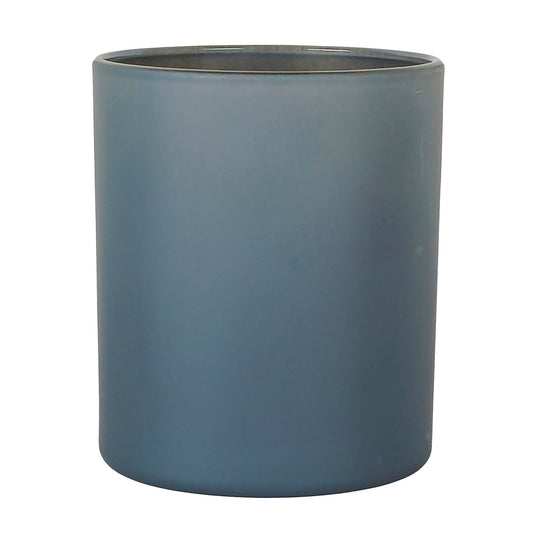 450ml - Mónaco Vaso de vidrio para velas - Gris Carbón Mate - Candle Craft