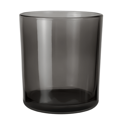 450ml - Mónaco Vaso de vidrio para velas - Gris Transparente - Candle Craft