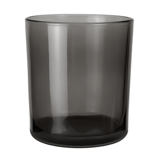 450ml - Mónaco Vaso de vidrio para velas - Gris Transparente - Candle Craft