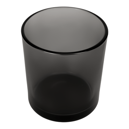 450ml - Mónaco Vaso de vidrio para velas - Gris Transparente - Candle Craft