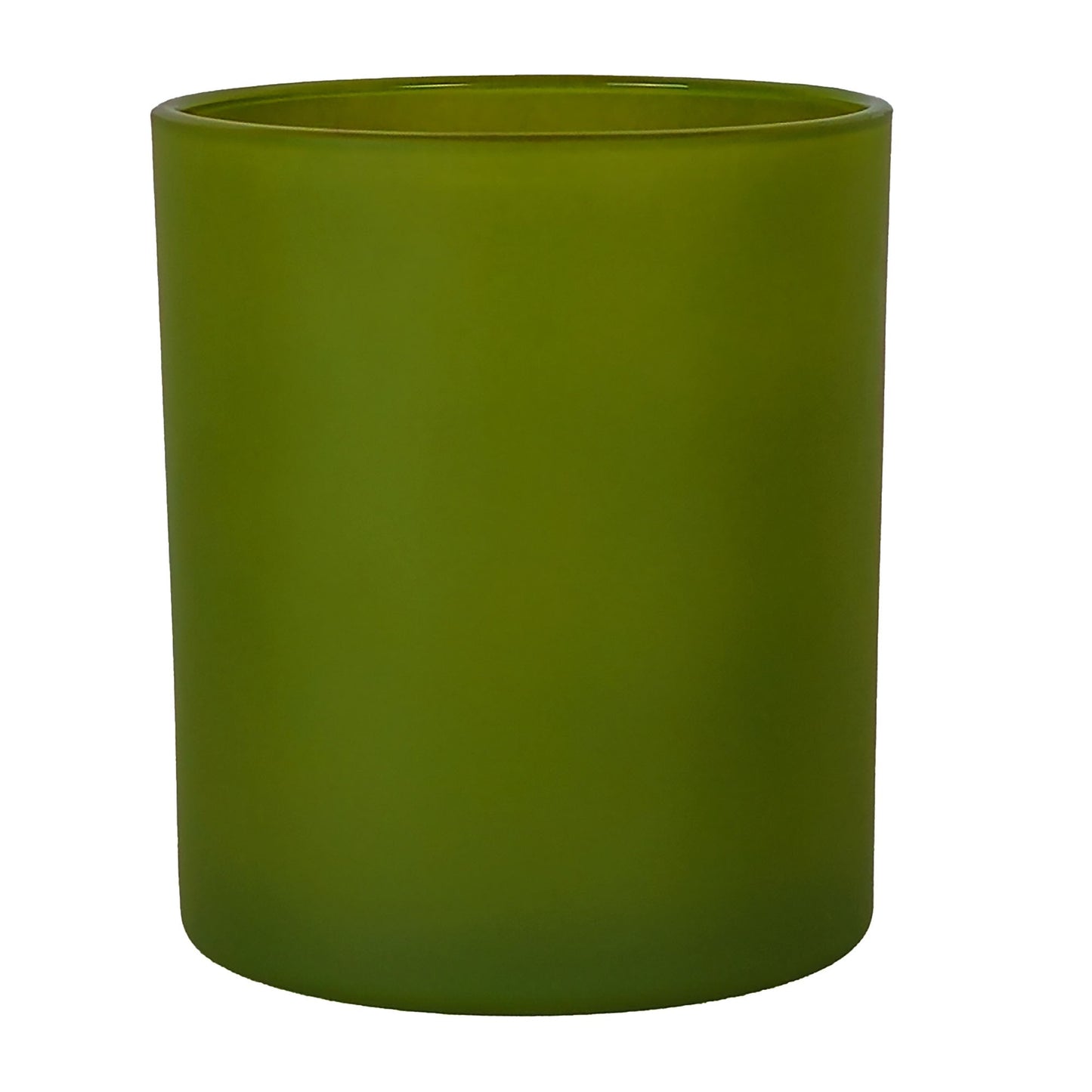 450ml - Mónaco Vaso de vidrio para velas - Verde Salvia Mate - Candle Craft