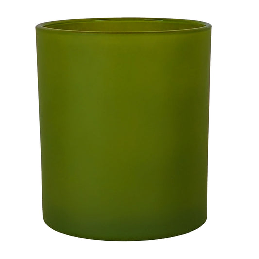 450ml - Mónaco Vaso de vidrio para velas - Verde Salvia Mate - Candle Craft