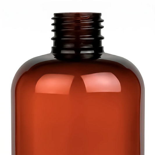 500ml Botella de Plástico PET - Rosca R-28 - Ámbar Transparente - Candle Craft