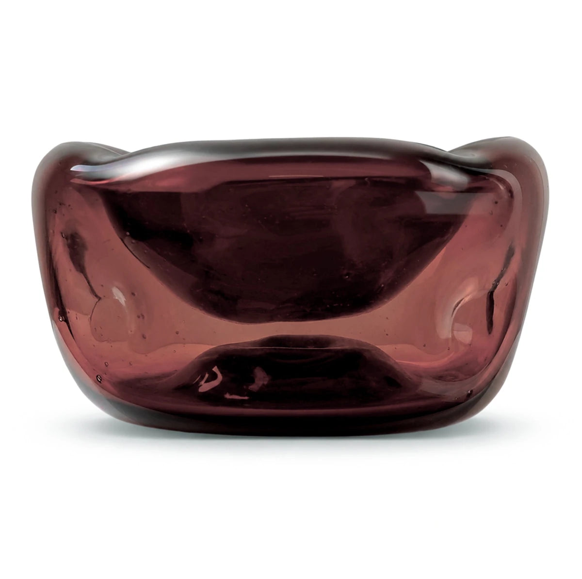50ml - Florencia Vaso / Bowl de Vidrio Soplado Artesanal - Frasco de diseño Cristal Rojo Transparente - Hecho a mano - Candle Craft