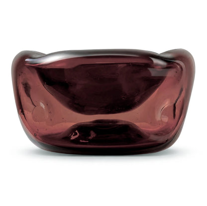50ml - Florencia Vaso / Bowl de Vidrio Soplado Artesanal - Frasco de diseño Cristal Rojo Transparente - Hecho a mano - Candle Craft
